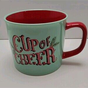 Sleigh Bell Bistro "Cup of Cheer" 20 oz Ceramic Coffee Mug